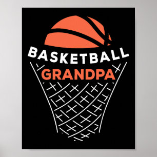 Basketball Grandpa Bball Lover Best Grandfather Ev Poster