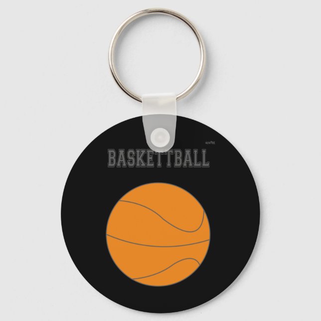 Basketball Graphic #1  Key Ring (Front)