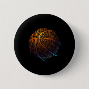 Basketball Graphic Balling Tees 6 Cm Round Badge