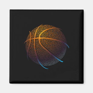 Basketball Graphic Balling Tees Magnet