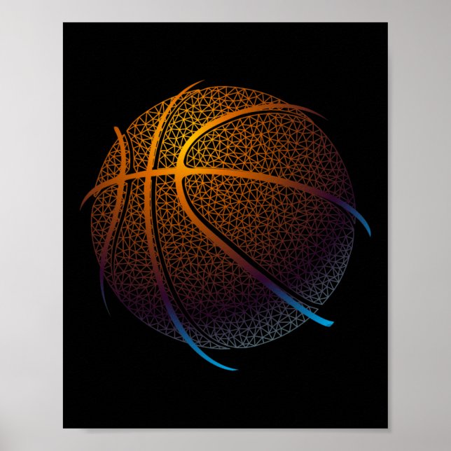 Basketball Graphic  Balling Tees Poster (Front)