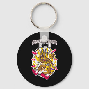 Basketball Graphic  Key Ring