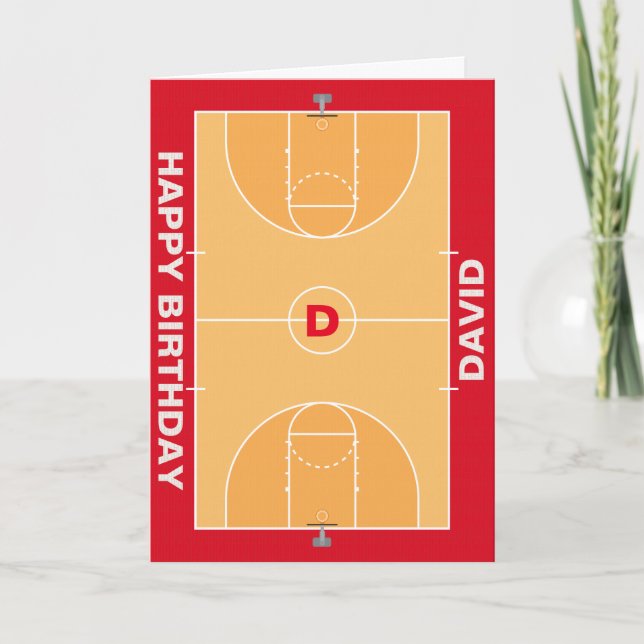 Basketball Greeting Card (Front)