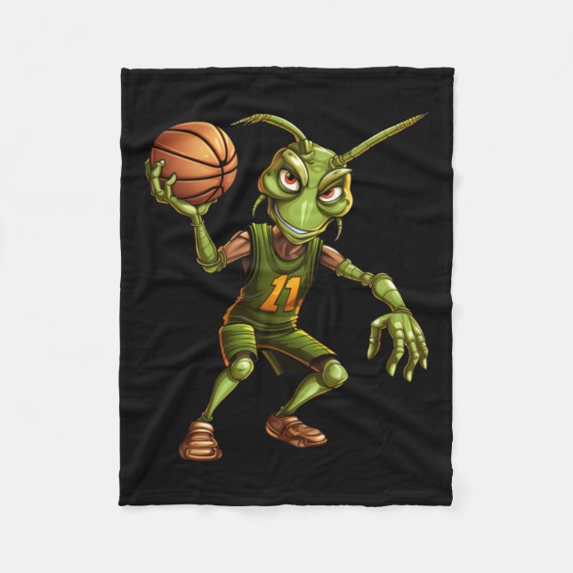 Basketball Grhopper  Fleece Blanket (Front)
