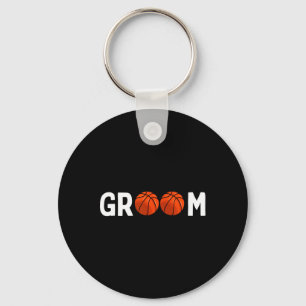 Basketball Groom Wedding Funny Key Ring