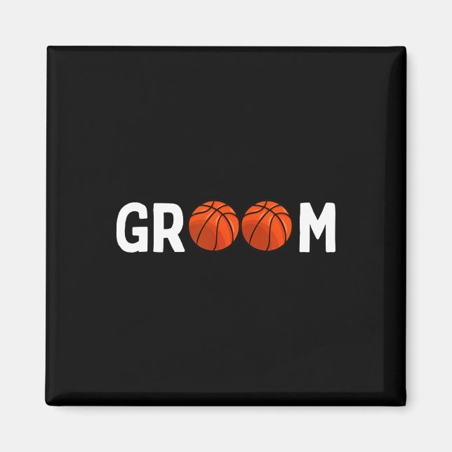 Basketball Groom Wedding Funny  Magnet (Front)
