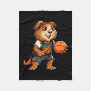 Basketball Guinea Pigs  Fleece Blanket