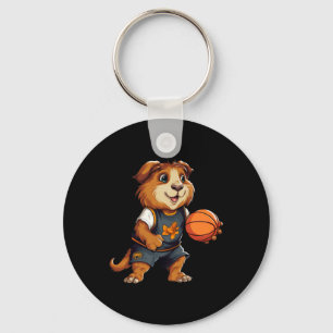 Basketball Guinea Pigs Key Ring