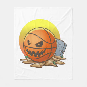 Basketball Halloween Fleece Blanket