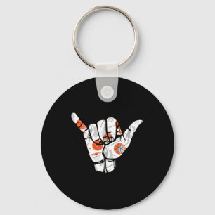 Basketball Hand Sign Key Ring