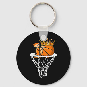 Basketball Happy 10th Birthday Boy Bball 10 Years Key Ring