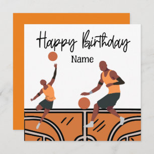 Basketball Happy Birthday to Player with Player  Card