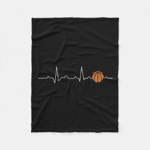 Basketball Heart 1 Fleece Blanket