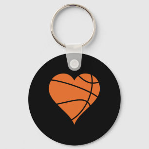 Basketball Heart 2 Key Ring