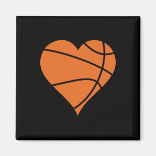 Basketball Heart 2 Magnet