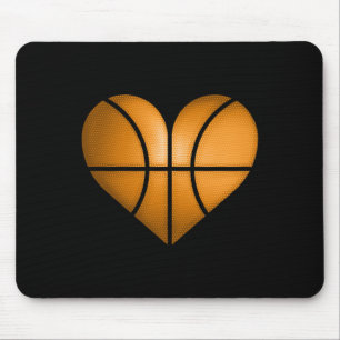 Basketball Heart Design Funny Gift For Valentine Mouse Pad