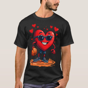 Basketball Heart - Love And Hoops Design For T-Shirt
