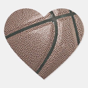 Basketball Heart Sticker
