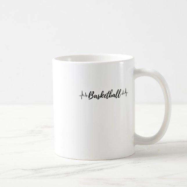 Basketball Heartbeat 11  Coffee Mug (Right)