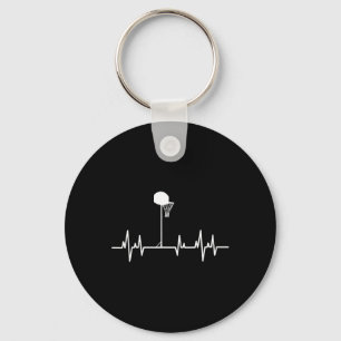 Basketball Heartbeat 1 Key Ring