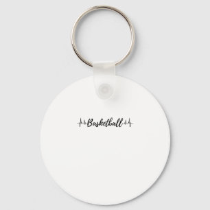 Basketball Heartbeat 2 Key Ring