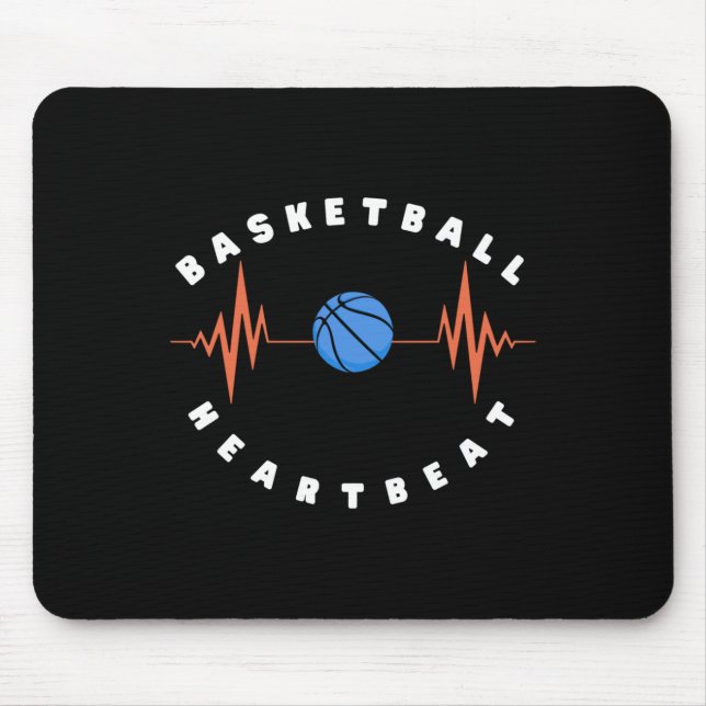 Basketball Heartbeat 6  Mouse Pad (Front)