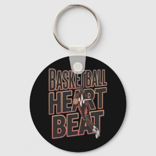 Basketball Heartbeat - Basketball Breaker - Let Key Ring