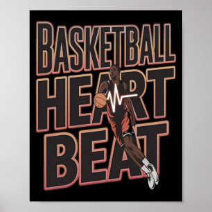 Basketball Heartbeat - Basketball Breaker - Let Poster