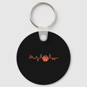 Basketball Heartbeat Bball 1  Key Ring