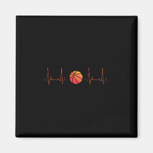 Basketball Heartbeat Coach Player Sports Athlete Magnet