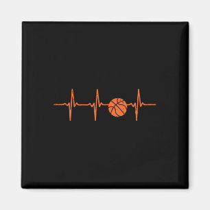 Basketball Heartbeat Coach Player Team Baller Men Magnet