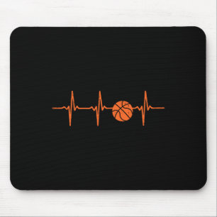 Basketball Heartbeat Coach Player Team Baller Men Mouse Pad