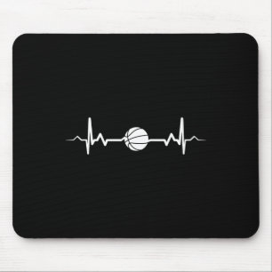 Basketball Heartbeat Gift Idea 1 Mouse Pad