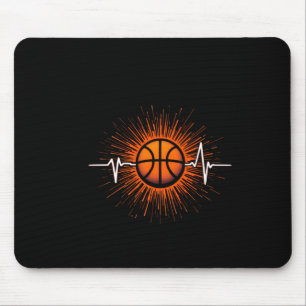 Basketball Heartbeat – Love For The Game Tee Mouse Pad