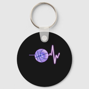 Basketball Heartbeat - Newest Funny Basketball Key Ring