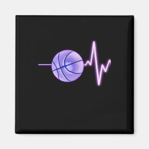 Basketball Heartbeat - Newest Funny Basketball Magnet