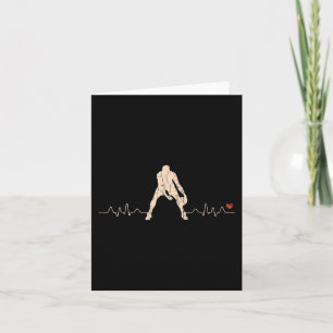 Basketball Heartbeat Player Gift 1 Card