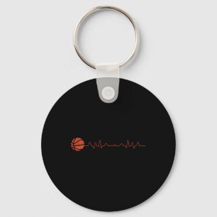 Basketball Heartbeat Player Gift Key Ring