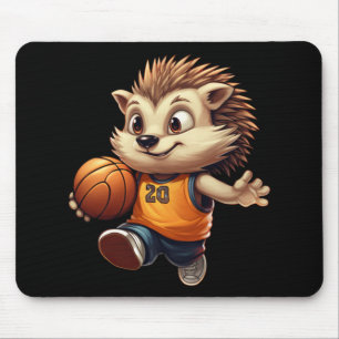 Basketball Hedgehog 1 Mouse Pad