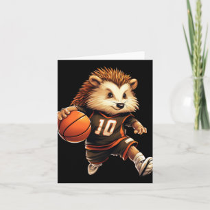 Basketball Hedgehog Card