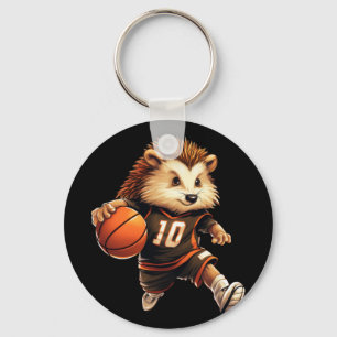 Basketball Hedgehog Key Ring