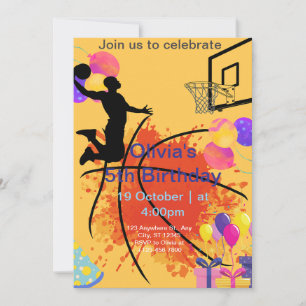 basketball  holiday card