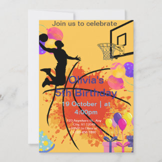 basketball  holiday card