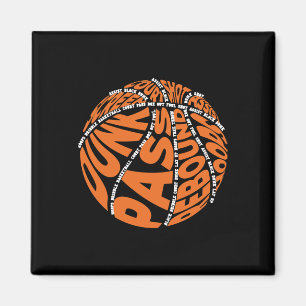 Basketball Hoodies For Boys Men Women Girls Word Magnet