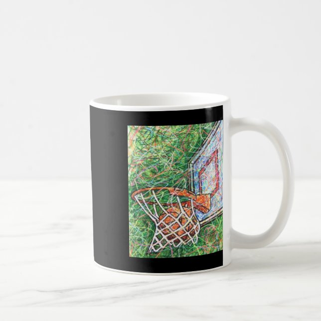 Basketball Hoop And Net  Coffee Mug (Right)