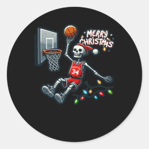 Basketball Hoop Classic Round Sticker