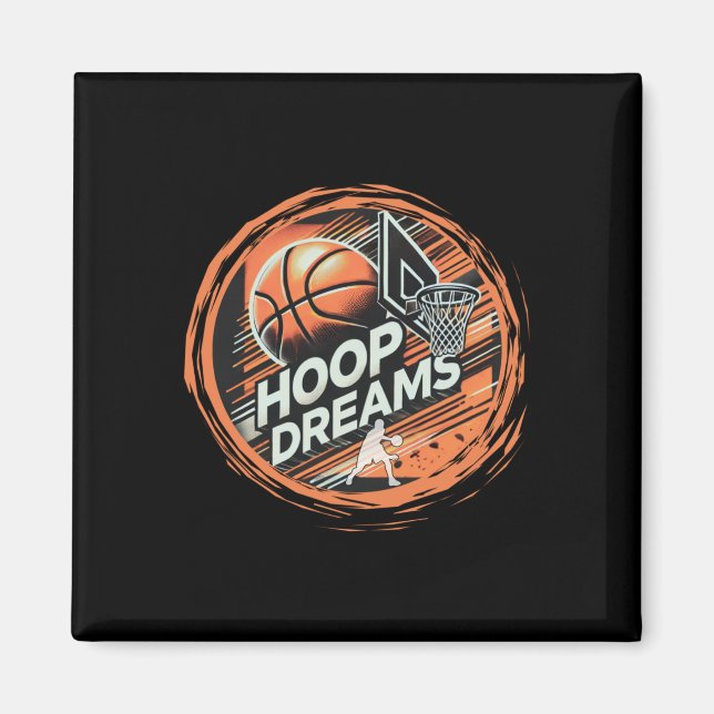 Basketball Hoop Dreams Active  Magnet (Front)