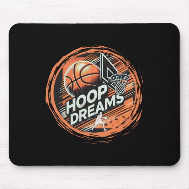 Basketball Hoop Dreams Active  Mouse Pad (Front)