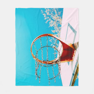 Basketball Hoop Fleece Blanket