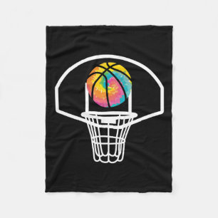 Basketball Hoop For A Streetball Player Ball Fleece Blanket